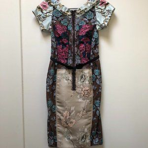 Size 4 ornate floral dress (Beguile by Byron Lars - Anthropologie)